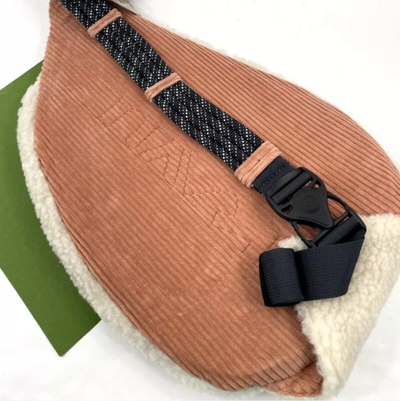 KAVU Polar Rope Snug Sling Crossbody Blush Cloud Fleece Polyester Backpack Bag main image 9